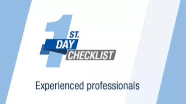 The first day: a guide for experienced professionals